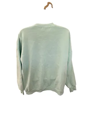 State of Mine Deck the Halls Graphic Sweatshirt Holiday Christmas Mint Green XL thumbnail 4