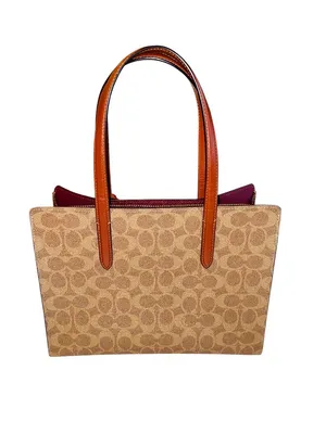 Coach Carter Carryall Bag 28 in Signature Canvas thumbnail 3