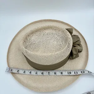 Pelican Hill‎ Golf Club Straw Hat Ribbon Flower Accent Resort Style thumbnail 8