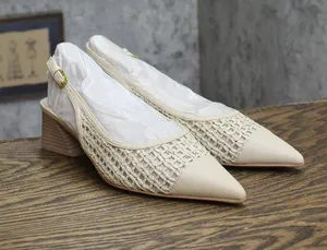 Franco Sarto Pump Faux Leather Woven Alabaster Off White MISMATCH (7.5M/8M) thumbnail 1