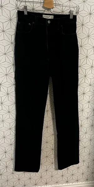 Abercrombie & Fitch The 90’s Ultra High Rise 2L Black thumbnail 1