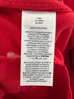 Boden Red Ponte Knit Wide Leg High Rise Career Dress Pants Size 4R thumbnail 9