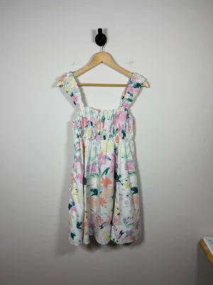 Abercrombie x The Trevor Project Floral Mini Dress Puff Strap Pride M thumbnail 3