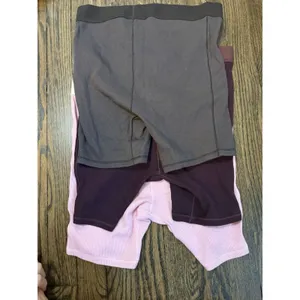 SKIMS Cotton Rib Boxer 3-Pack Womens Sz S Pink Burgundy Brown NEW thumbnail 7