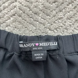 Brandy Melville Black Elastic Waist Shorts thumbnail 3