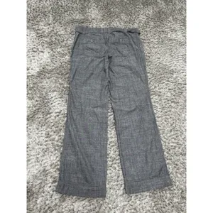 Converse One Star Women’s Gray Wide Leg Pants Cotton Belted Low Rise Size 4 thumbnail 5