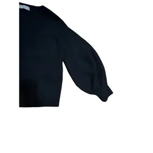 Oak + Fort basic black sweater with balloon sleeves‎ sz Small thumbnail 5