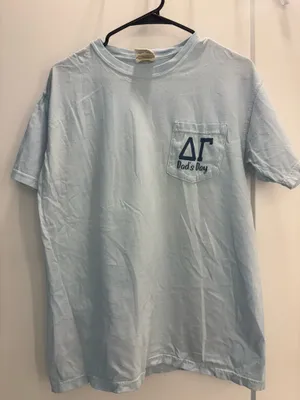 Delta Gamma DG Comfort Colors Baby Blue Dad’s Day T-Shirt thumbnail 1