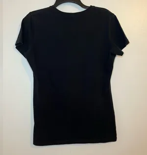 Women’s Black “I Like His Beard” Short Sleeve Fitted Tee Size Medium thumbnail 2