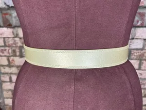 Nine west belt Genuine leather gold y2k small thumbnail 1
