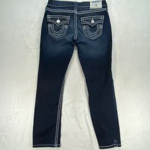 True Religion Jeans Slim Straight Dark Wash Denim Women's Size‎ 27 thumbnail 12
