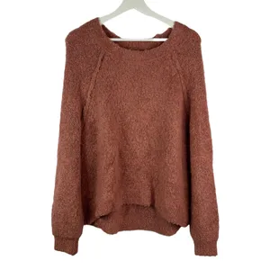 Aerie Size M Sweater‎ Boucle Wool Blend Oversized Dusty Rose Pink Long Sleeve thumbnail 2