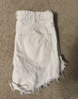 Free People White Shorts Denim thumbnail 2