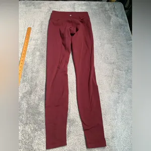 Lululemon Wunder under high-rise tight 6 Burgundy Leggings thumbnail 7