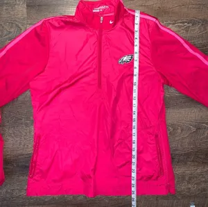 Nike Golf 1/4 Zip NFL Philadelphia Eagles Women’s Size Medium Pink/White/Green thumbnail 6