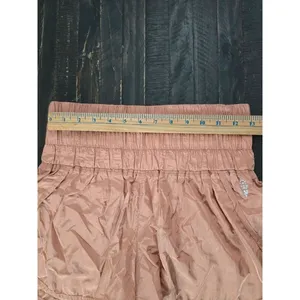 Free People Movement Shorts High Waist Brushed Apricot Women's Small thumbnail 4
