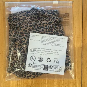 Leopard Print Halter Neck Cropped Slim-Fit Tank Top, XS thumbnail 3