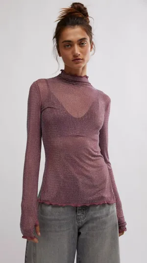 Free People Dance All Night Long Sleeve Top thumbnail 1