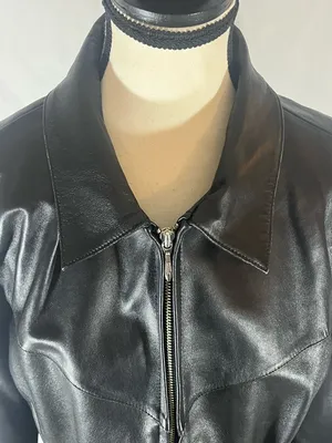 Wilson’s Leather Maxima Vintage Full Zip Weatern Yoke Women’s Leather Jacket XL thumbnail 2