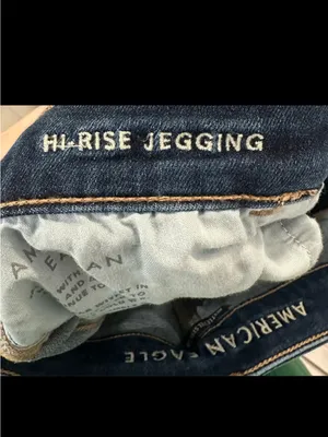 American Eagle Navy Blue Denim Jeans thumbnail 4