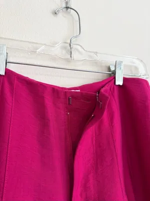 Flying Tomato Fuschia Pink Twisted Crop Top High Rise Wide-Leg Pant Set Sz S & M thumbnail 11