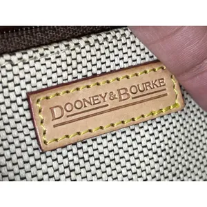 Vintage Dooney & Bourke Pink Signature Mini Shoulder Bag Leather Trim Y2K thumbnail 7