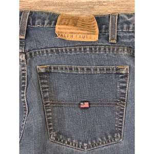 Polo Jeans Co Ralph Lauren Blue Low Rise Flare Jeans‎ Size 12 32x30 Western Y2K thumbnail 10