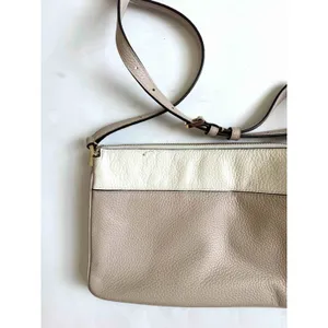 Kate Spade Soft Leather Shoulder Crossbody Purse Handbag Cream Pink 10"x7"x4" thumbnail 5