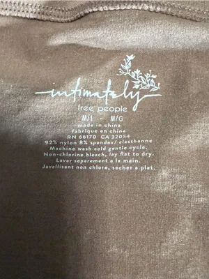 NWT Intimately Free People Brown Seamless Long Sleeve Crop Top M/L thumbnail 3