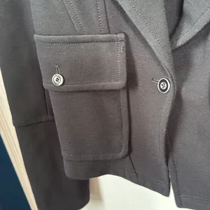 ANTHROPOLOGIE Tailored Moto Button Front Pea Coat Blazer W1469 Sz M thumbnail 4