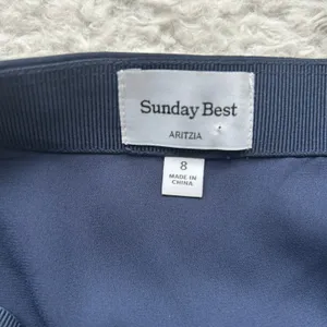 Aritzia Sunday Best Navy Mini Skirt Size 8 thumbnail 9