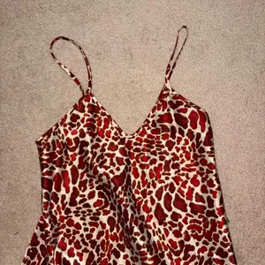 90s Vintage Slip Dress M Animal Print thumbnail 5