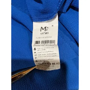 Tunic‎ Dress 10-12 Cobalt Blue Embellished Lagenlook Layering Long Sleeve Modest thumbnail 15