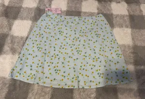 Wild Fable Blue Floral Lacy Skirt thumbnail 2