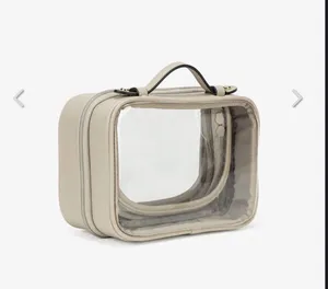 Calpak NWT makeup Bag Stone Tan thumbnail 5