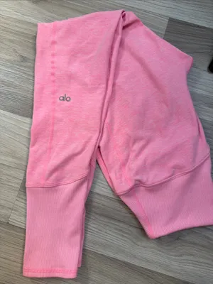 ALO Yoga Alosoft High-waist Lounge Pink Leggings size S thumbnail 7