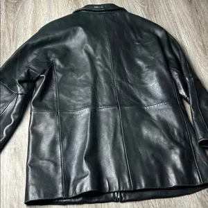 LNR by La Nouvelle Renaissance Genuine Leather Jacket – Size Large thumbnail 2