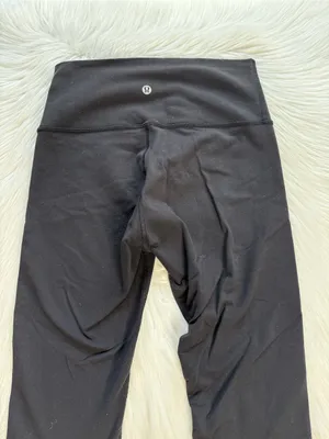 Lululemon Black Wunder Under High Rise Full On Luon 28” Inch Tights thumbnail 7