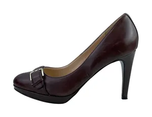 Cole Haan Chelsea Brown Buckle Almond Toe Stiletto Heels Pumps Shoes Size 8.5 thumbnail 1
