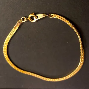 Gold tone snake chain bracelet Marked “Korea” thumbnail 3