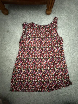 Oh Baby by Motherhood Maternity Sleeveless Ruched Tank Top Size L thumbnail 4