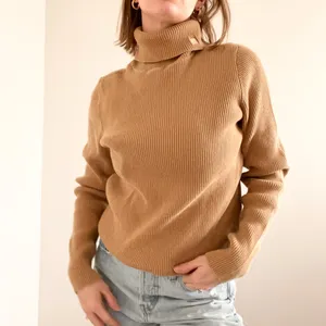 Ralph Lauren Camel Cotton Turtleneck Sweater thumbnail 2