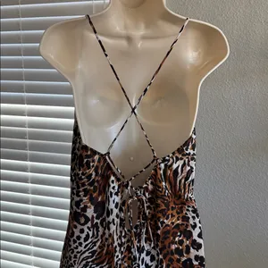 Naked Wardrobe‎ Leopard Print Dress Size Large thumbnail 3