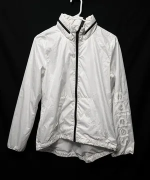 Women’s White Adidas Windbreaker Jacket Full-Zip size small thumbnail 1