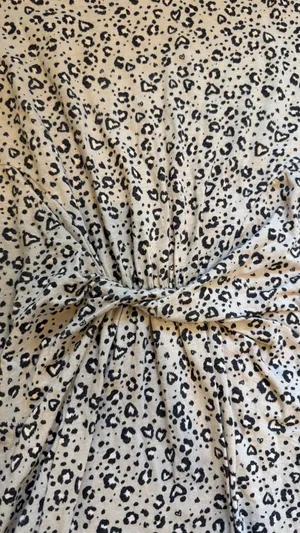 aerie Beige and Black Leopard Print Dress thumbnail 3