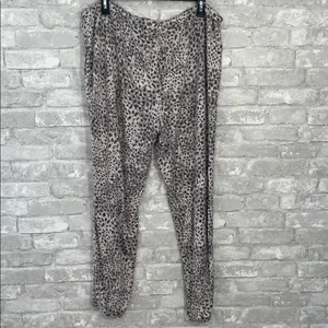 Soma Wknd Leopard Print Joggers with Cream Tie thumbnail 3