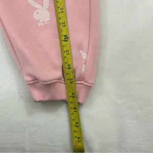 Playboy X Missguided Pink Bunny All Over Print Comfy Lounge Sweatpants Womens XS thumbnail 4