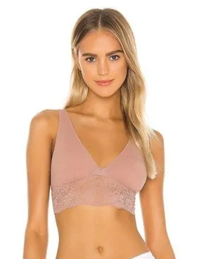 Free People NWT X Revolve Teagan Bralette in Strawberry Nude thumbnail 1