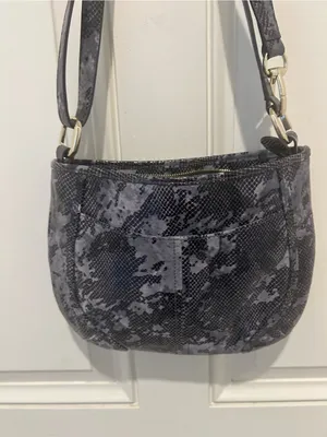 b. makowsky Black & Gray Patterned Shoulder Bag thumbnail 2