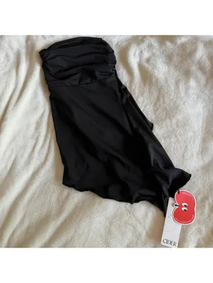 Asymmetrical black tube top from Cider NWT thumbnail 2
